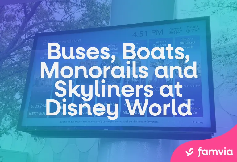 Buses, Boats, Monorails and Skyliners at Disney World